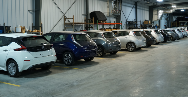 Leaf EVs donated by Nissan